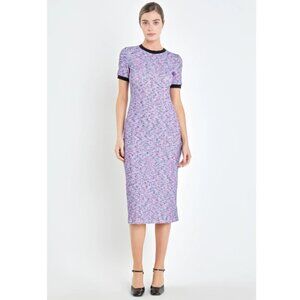 English Factory Rainbow Hue Knit Pull On Midi Dress NWT XS